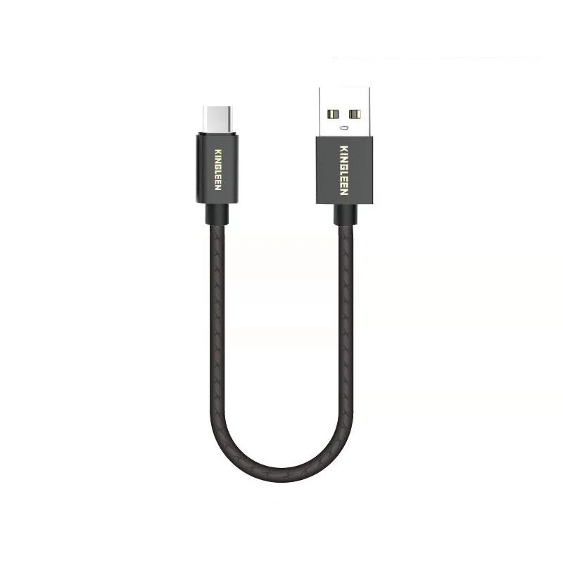 CÂBLE USB TYPE-A VERS USB TYPE-C KINGLEEN  / Noir
