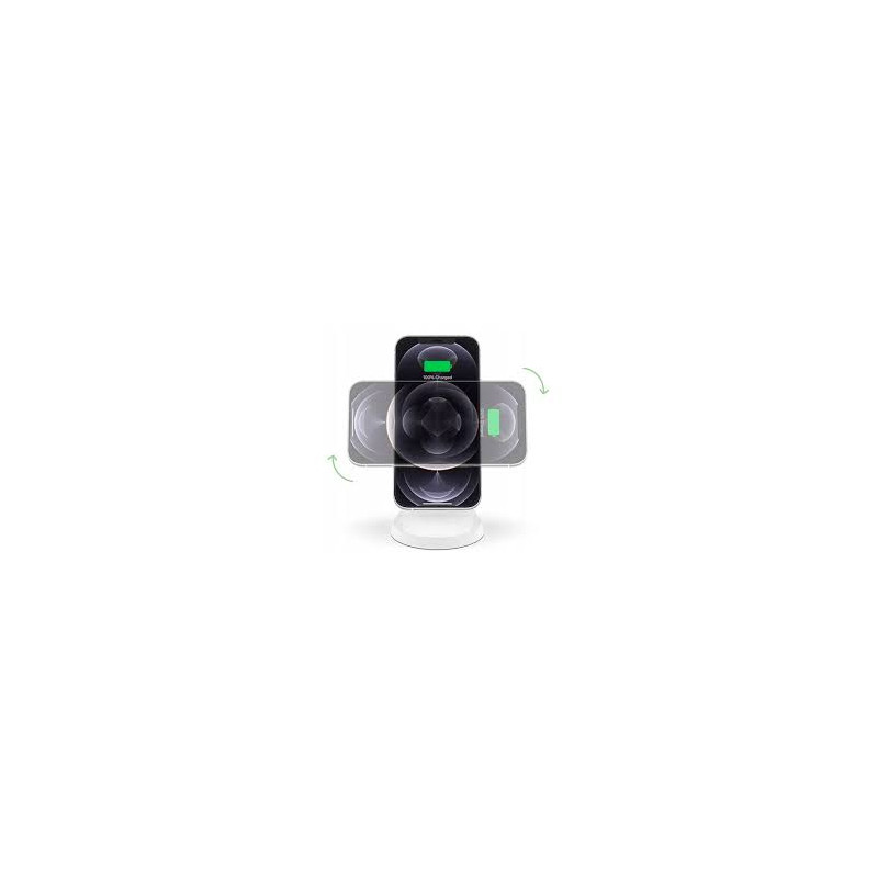 Support De Chargement Sans FIL WIB003VFWH + Adaptateur Secteur 7.5 W / Blanc - photo 2