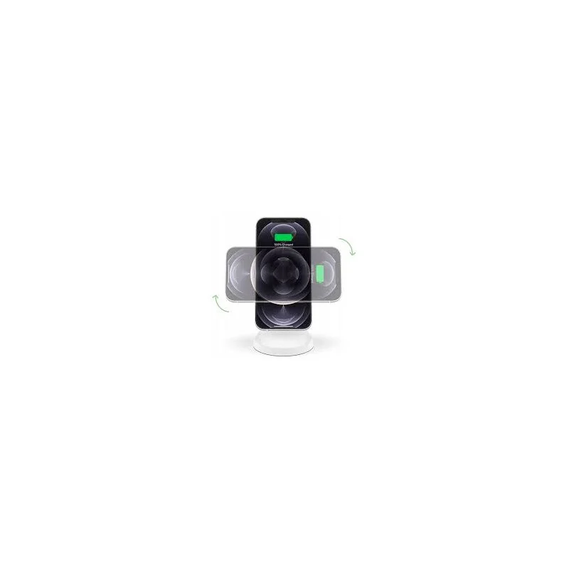 Support De Chargement Sans FIL WIB003VFWH + Adaptateur Secteur 7.5 W / Blanc - photo 2