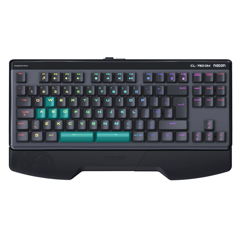 Clavier filaire gaming Nacon  Optique-mécanique /  Azerty /  Gris et Noir - Nacon - photo 1