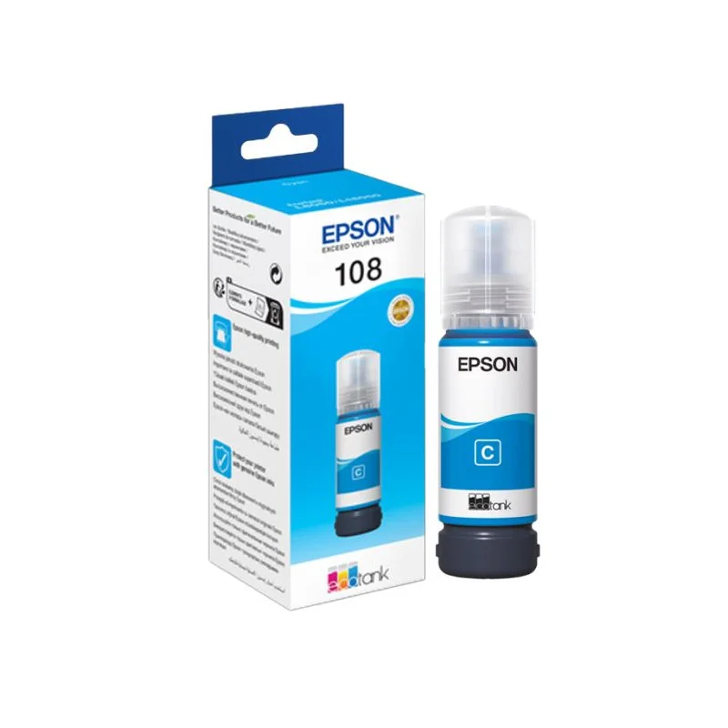 Bouteille d'encre Originale EPSON ECOTANK 108 / CYAN - Epson - photo 1