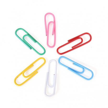 PAQUET 100X TROMBONES 28MM COULEUR MIX - photo 5