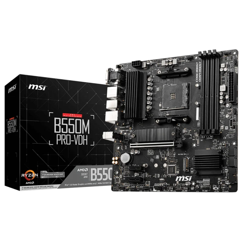 Carte mère MSI B550M PRO-VDH MATX DDR4 - MSI - photo 1