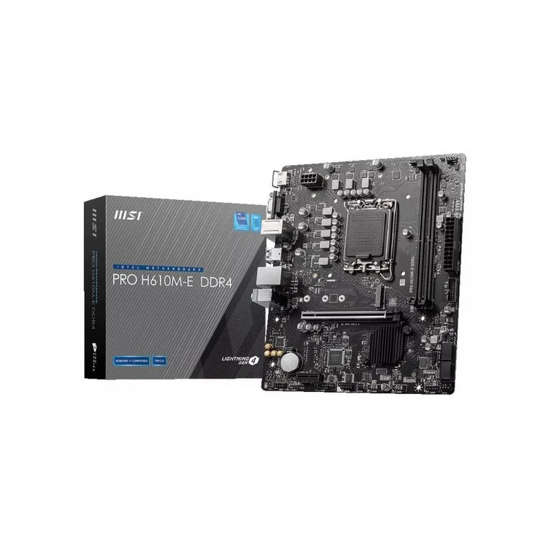 Carte mére MSI PRO H610M-E / Micro ATX / LGA1700 / DDR4 - MSI - photo 1