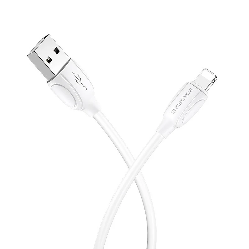 Câble Chargeur USB vers Lightning BOROFONE BX19 / 2.4A / Blanc - photo 2