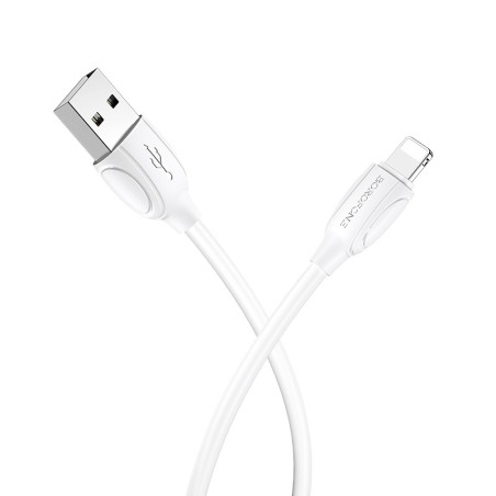 Câble Chargeur USB vers Lightning BOROFONE BX19 / 2.4A / Blanc - photo 6