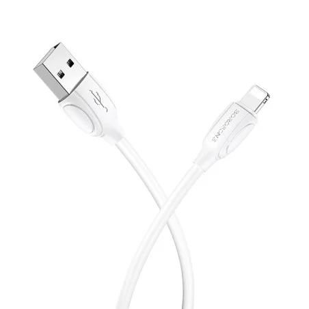 Câble Chargeur USB vers Lightning BOROFONE BX19 / 2.4A / Blanc - photo 6