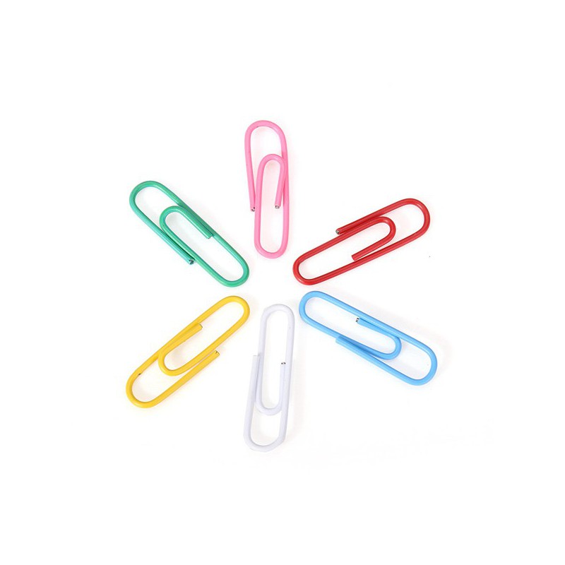 PAQUET 100X TROMBONES 28MM COULEUR MIX - photo 2