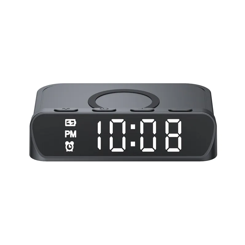 STATION DE CHARGE SANS FIL AVEC REVEIL D'ALARME HAVIT W3031 / NOIR - photo 1