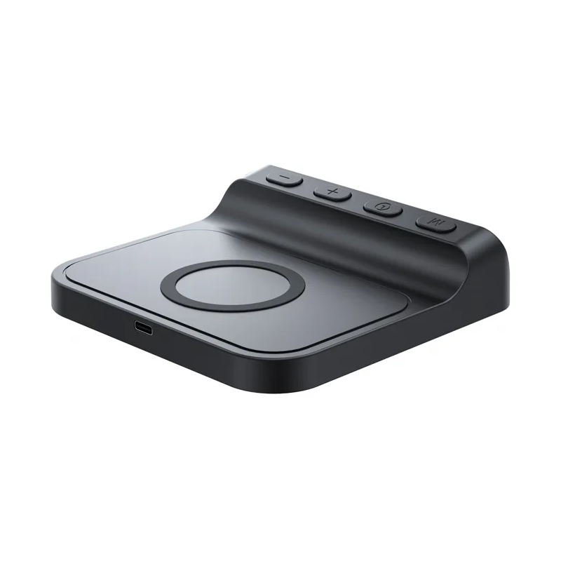 STATION DE CHARGE SANS FIL AVEC REVEIL D'ALARME HAVIT W3031 / NOIR - photo 2