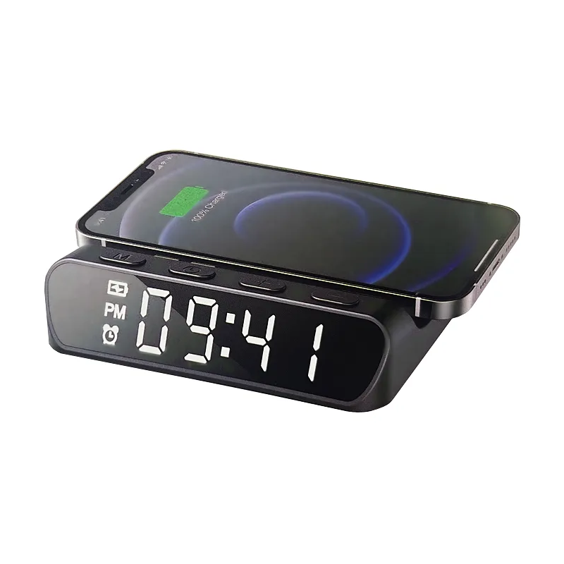 STATION DE CHARGE SANS FIL AVEC REVEIL D'ALARME HAVIT W3031 / NOIR - photo 3