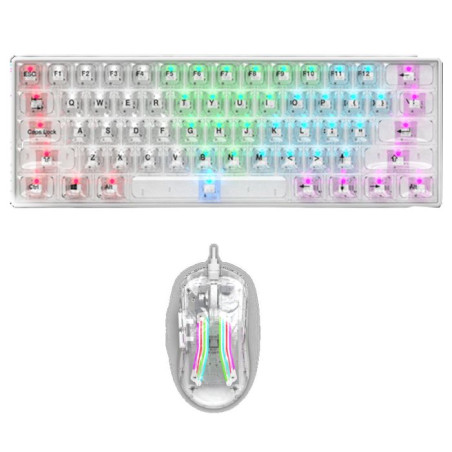 ENSEMBLE CLAVIER ET SOURIS GAMER FILAIRE STAR WAVE GCM1085 RGB / TRANSPARENT - photo 3