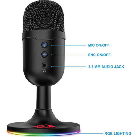Microphone Gamer Redragon GM303 / Noir - Redragon - photo 11