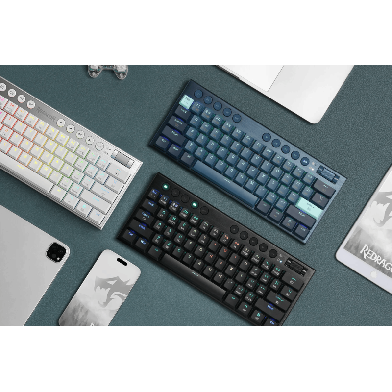 Clavier Gamer Mécanique Redragon NOCTIS K632 PRO RGB / Red Switch / BLEU - Redragon - photo 4