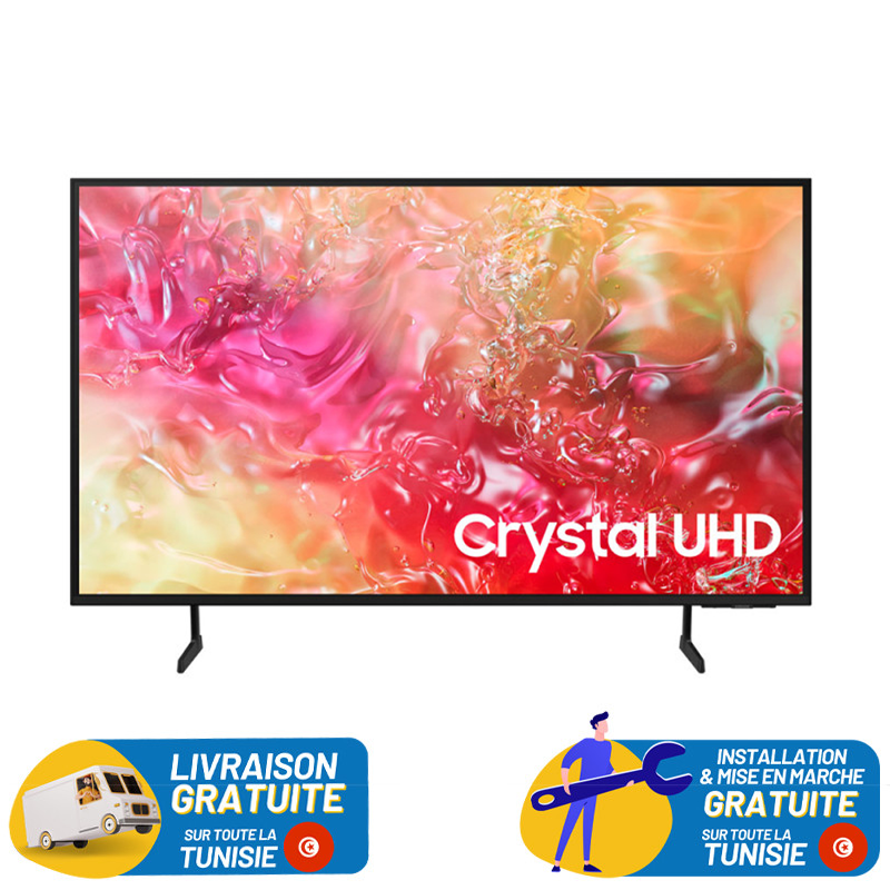 Téléviseur SAMSUNG 43" UHD 4K CRYSTAL DU7000 SMART TV / Récepteur intégré - Samsung - photo 1