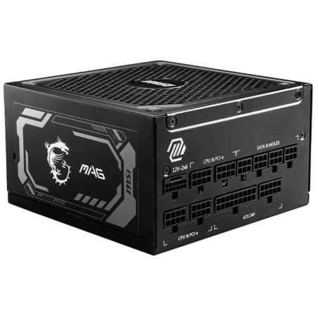 Boîte d'alimentation MSI MAG A1250GL PCIE5 / 80 PLUS Gold / 1250 W / Noir - MSI - photo 7