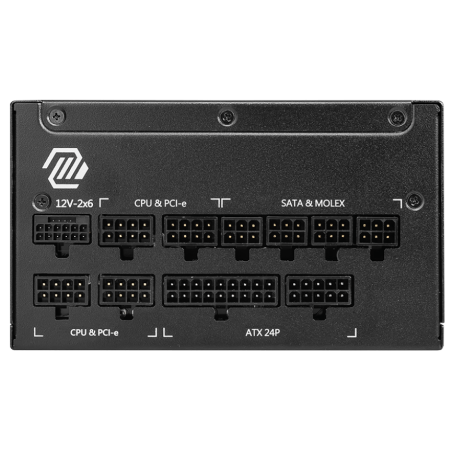 Boîte d'alimentation MSI MAG A1250GL PCIE5 / 80 PLUS Gold / 1250 W / Noir - MSI - photo 8