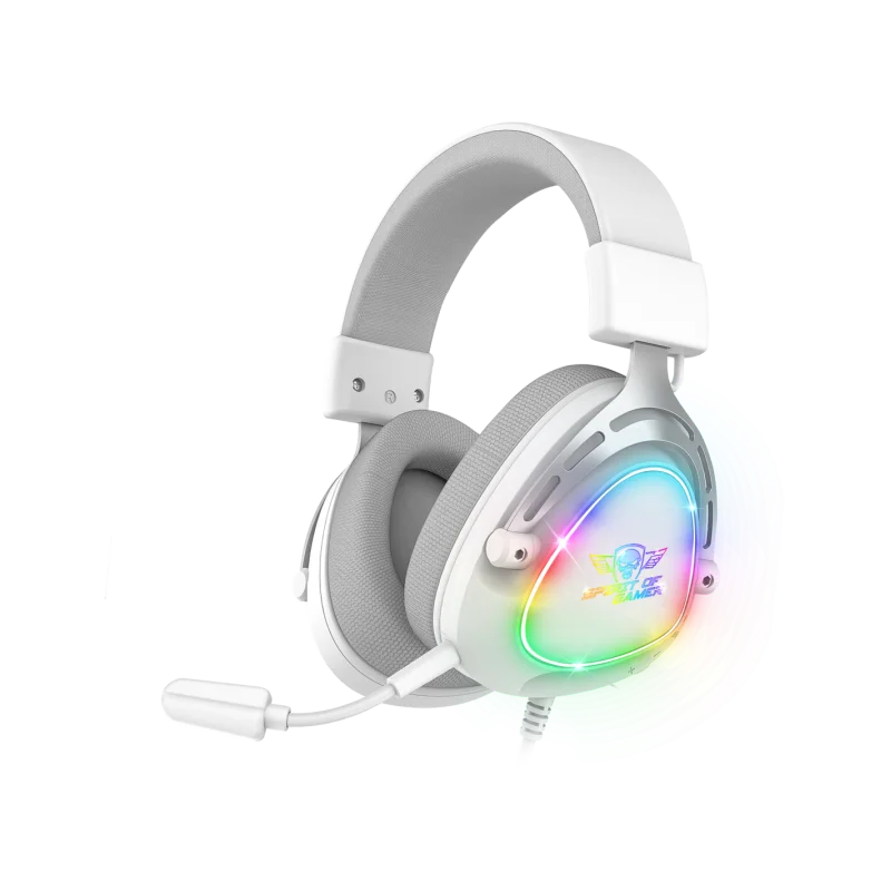 Casque Micro Gaming Spirit of Gamer ELITE H40 ARTIC / RGB / Blanc - Spirit of Gamer - photo 3