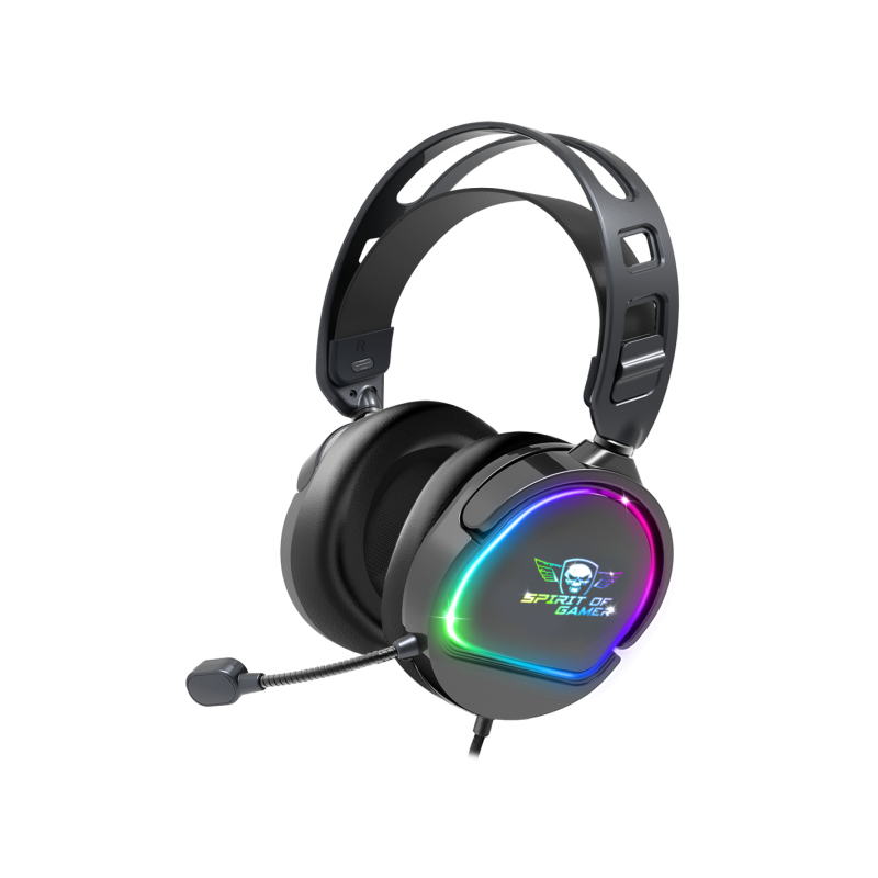 Casque Micro Gaming Spirit of Gamer PRO-H6 DARK / RGB / Noir - Spirit of Gamer - photo 1