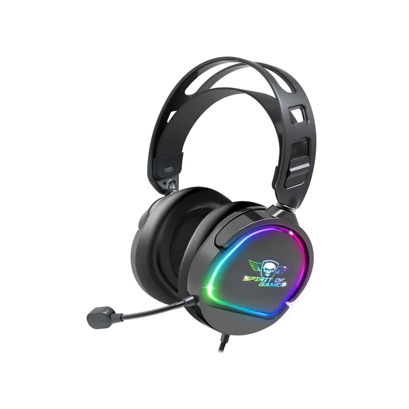 Casque Micro Gaming Spirit of Gamer PRO-H6 DARK / RGB / Noir - Spirit of Gamer - photo 1