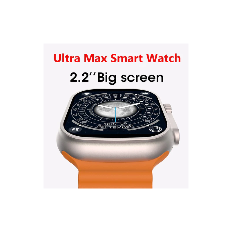 Smartwatch 8 Ultra multifonction SW8 PRO MAX / Orange et Noir - photo 3