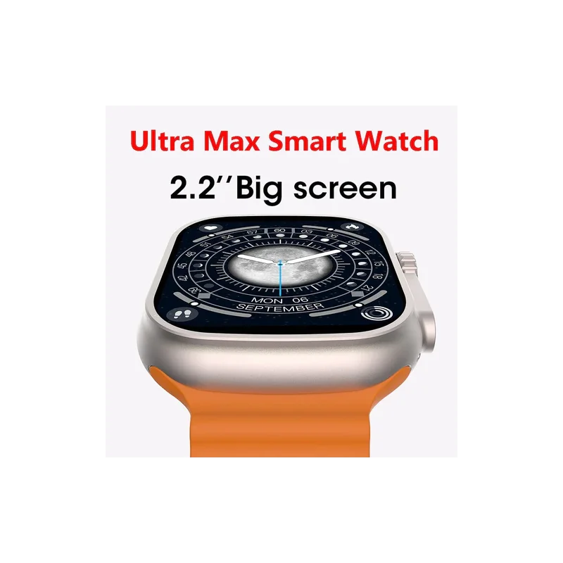 Smartwatch 8 Ultra multifonction SW8 PRO MAX / Orange et Noir - photo 3