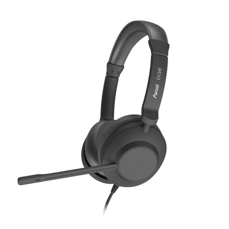 Micro-Casque Filaire AXTEL ONE DUO / USB / Noir - photo 5