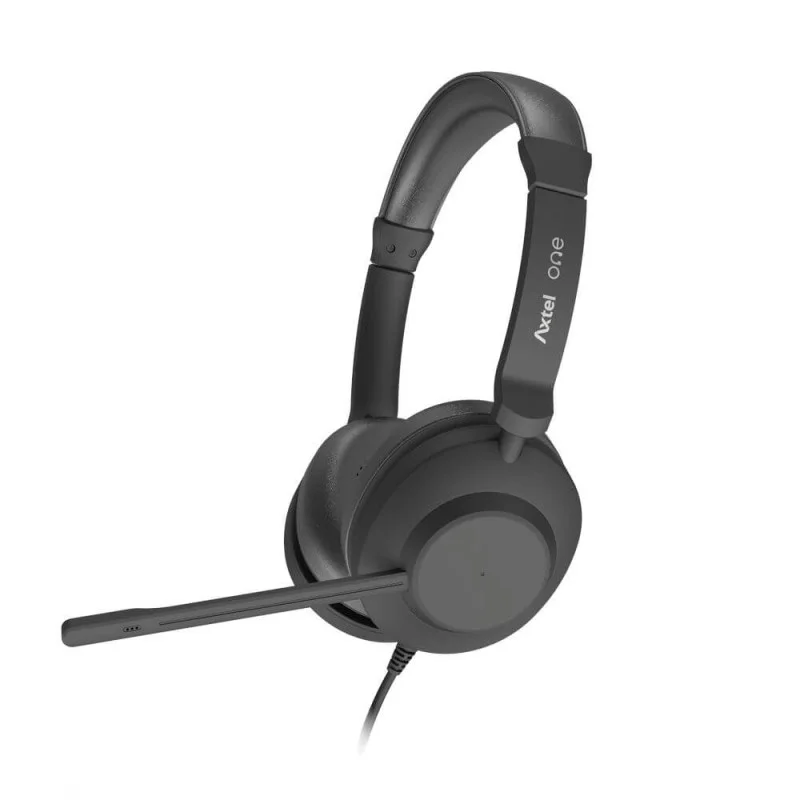 Micro-Casque Filaire AXTEL ONE DUO / USB / Noir - photo 5