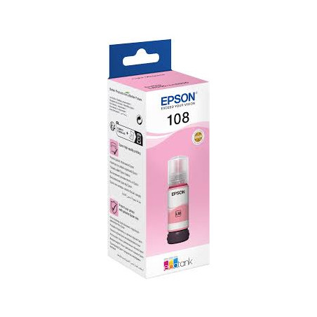 Bouteille D'encre Original EPSON ECOTANK 108 / Light Magenta - Epson - photo 3