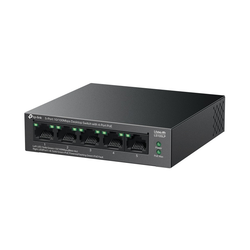 Switch de bureau TP-Link 5 ports 10/100 Mbps avec PoE 4 ports - TP-Link - photo 3