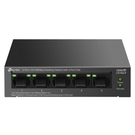 Switch de bureau TP-Link 5 ports 10/100 Mbps avec PoE 4 ports - TP-Link - photo 6