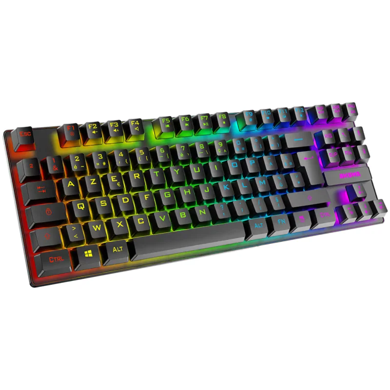 Ensemble Clavier et Souris Gaming Sans Fil Akuma Sentai C03wl / USB / Noir - photo 4