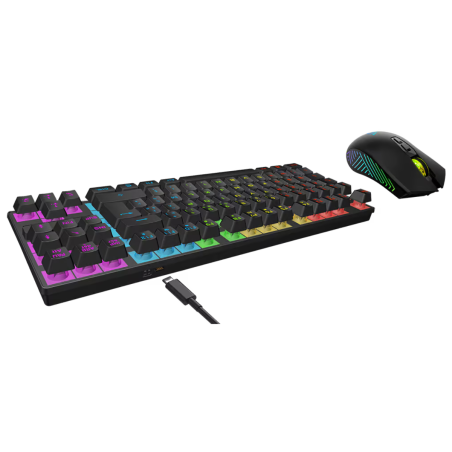 Ensemble Clavier et Souris Gaming Sans Fil Akuma Sentai C03wl / USB / Noir - photo 8