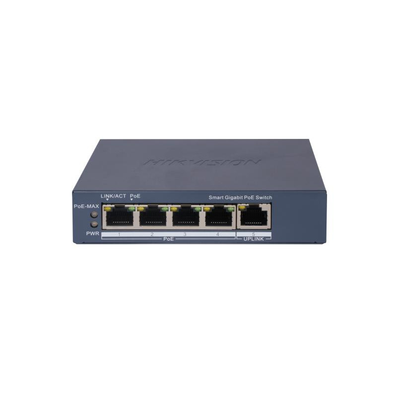 Switch HIKVISION DS-3E1505P-EI 4 Port Gigabit Smart POE / 1 RJ45 uplink Port - photo 2