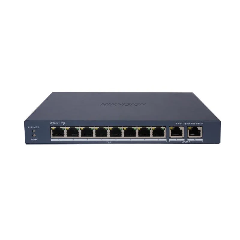Switch HIKVISION DS-3E1510P-EI 8 Port Gigabit Smart POE / 1 RJ45 uplink / 1 SFP