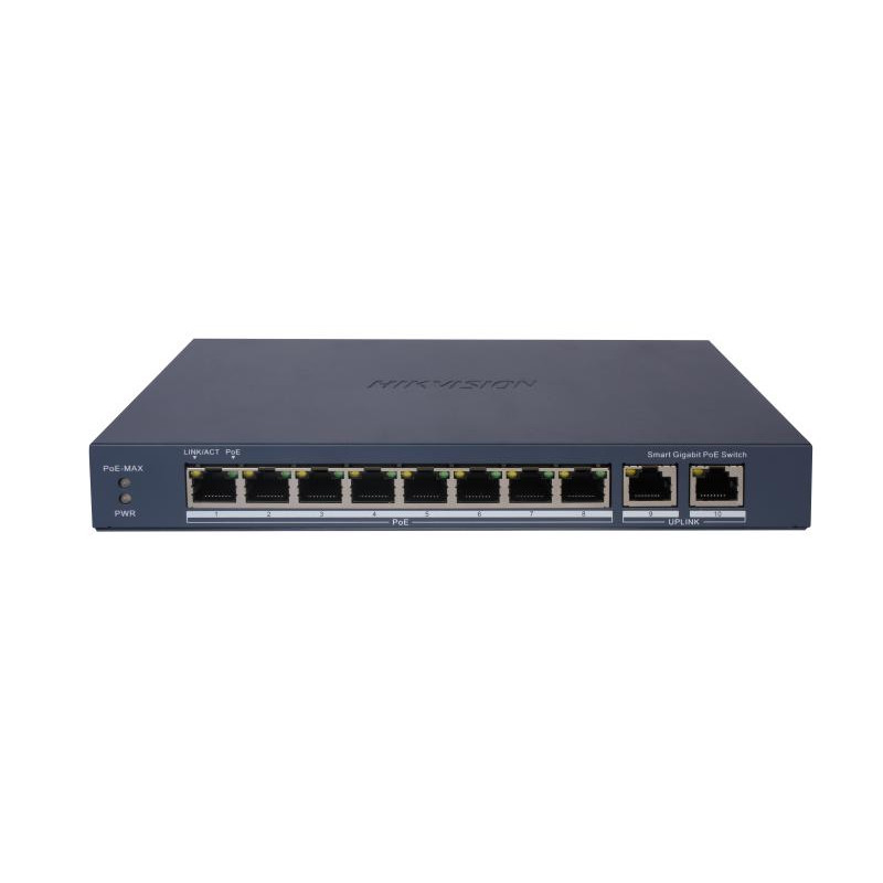 Switch HIKVISION DS-3E1510P-EI 8 Port Gigabit Smart POE / 1 RJ45 uplink / 1 SFP - photo 2