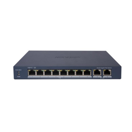Switch HIKVISION DS-3E1510P-EI 8 Port Gigabit Smart POE / 1 RJ45 uplink / 1 SFP - photo 3