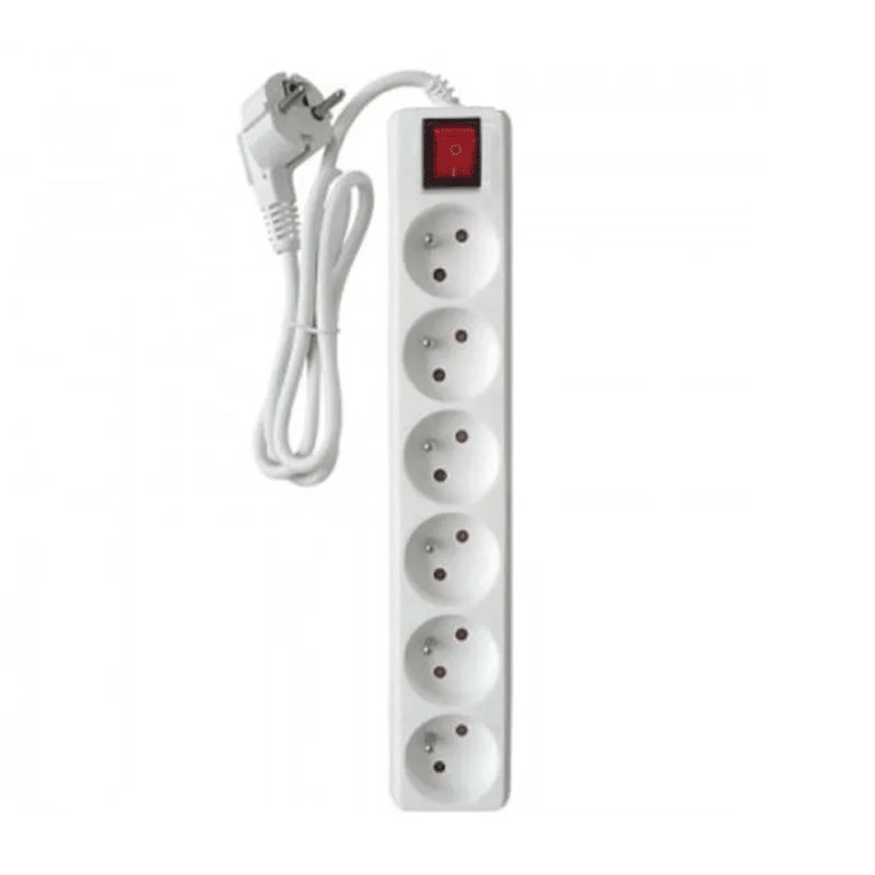 Multiprise SOMEF 3 Modules Avec Interrupteur 3.0M - Blanc