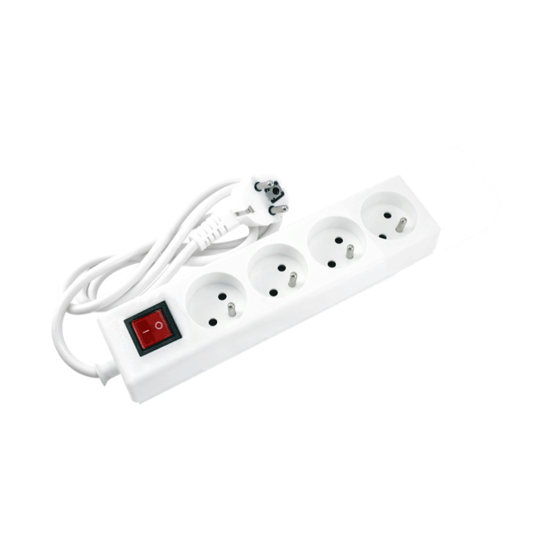 MULTIPRISES SOMEF 4 MODULES AVEC INTERRUPTEUR L: 3.0M-BLANC - photo 2