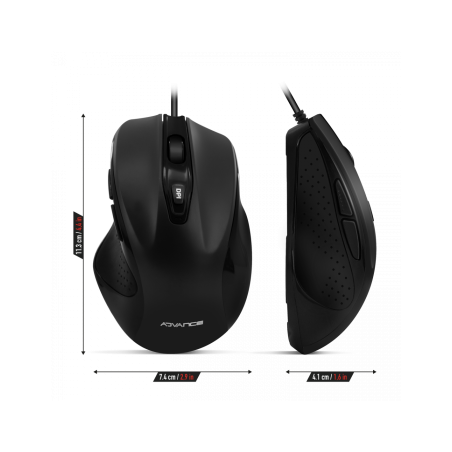Souris Optique Filaire Advance 6D - Noir - photo 14