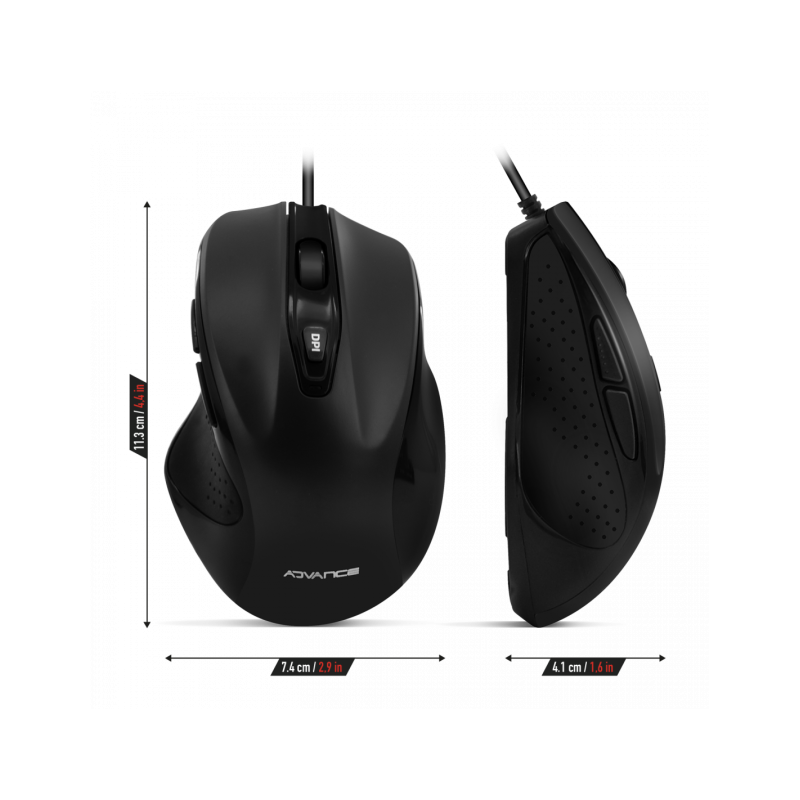 Souris Optique Filaire Advance 6D - Noir - photo 5