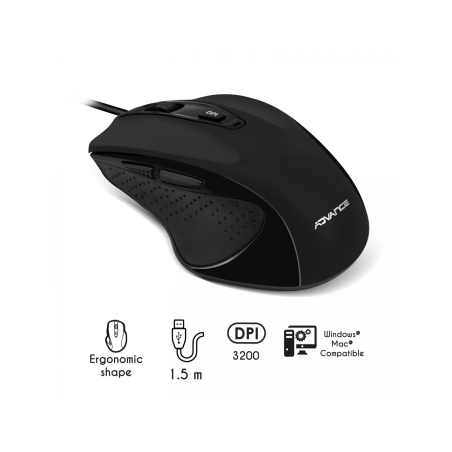 Souris Optique Filaire Advance 6D - Noir - photo 10