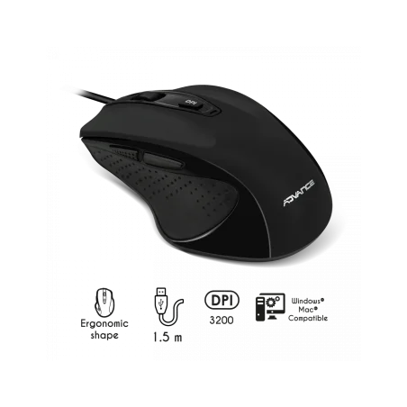Souris Optique Filaire Advance 6D - Noir - photo 10