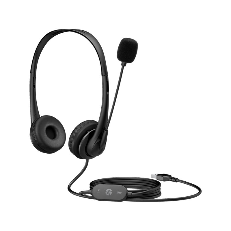 Casque stéréo USB HP G2 / Noir - HP - photo 1