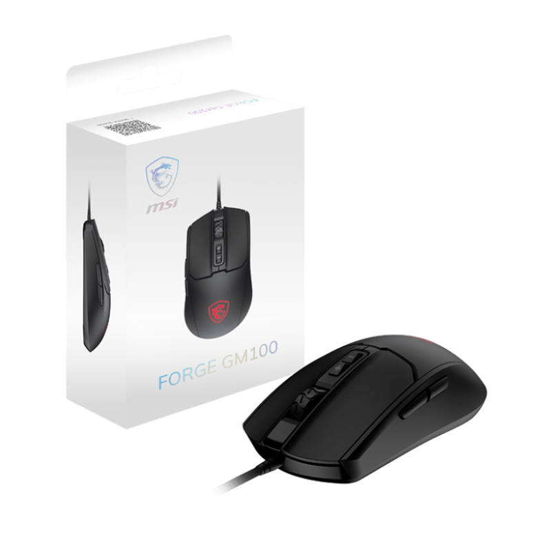 Souris Gaming Filaire MSI FORGE GM100 / LED RGB / Noir - MSI - photo 5