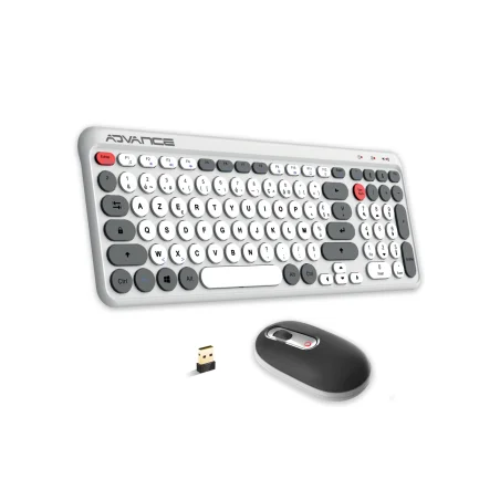 Ensemble Clavier et Souris Sans Fil Advance ERGOSTYLE / Blanc - photo 4