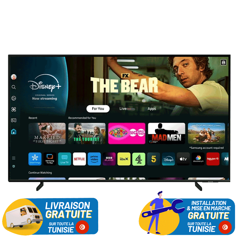 TV SAMSUNG 50'' Smart Q60DAU QLED 4K 2024 / QA50Q60DAU - Samsung - photo 1