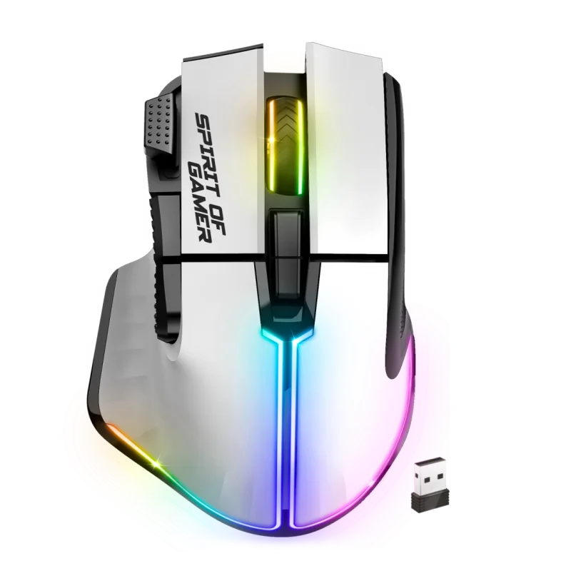 SOURIS Gamer sans fil SPIRIT OF GAMER PRO-M5 RGB / Blanc