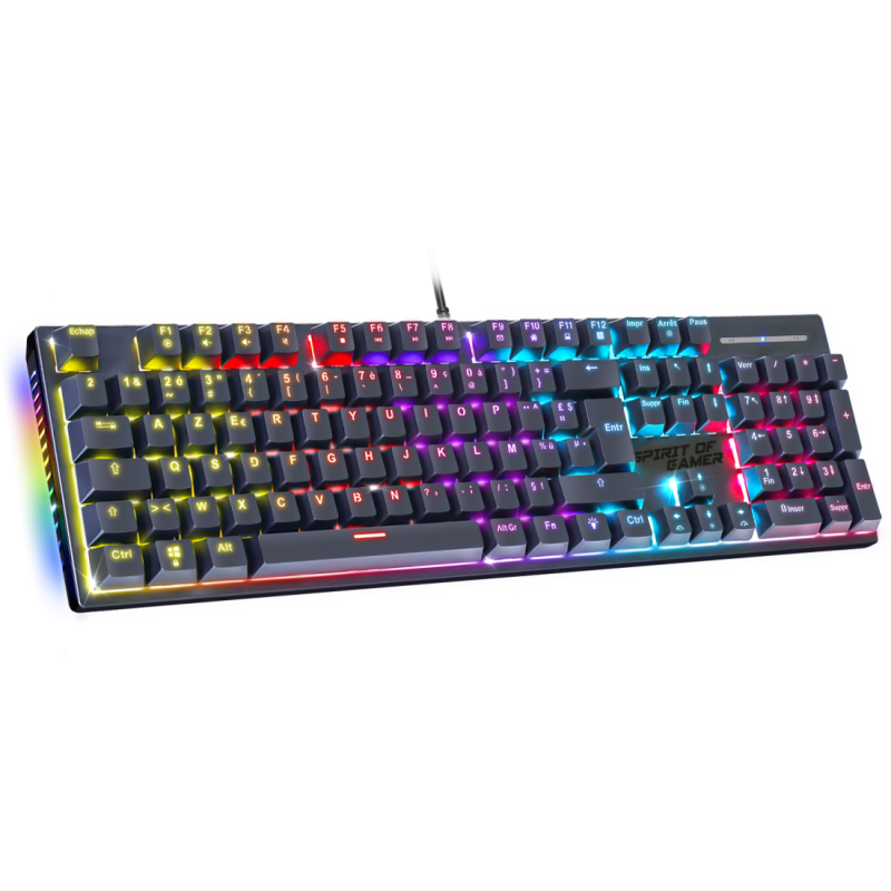 Clavier Gamer Filaire SPIRIT OF GAMER XPERT-K250 RGB Switch Rouge / Noir - Spirit of Gamer - photo 1