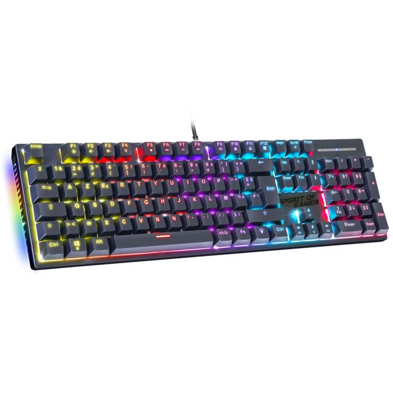 Clavier Gamer Filaire SPIRIT OF GAMER XPERT-K250 RGB Switch Rouge / Noir - Spirit of Gamer - photo 1